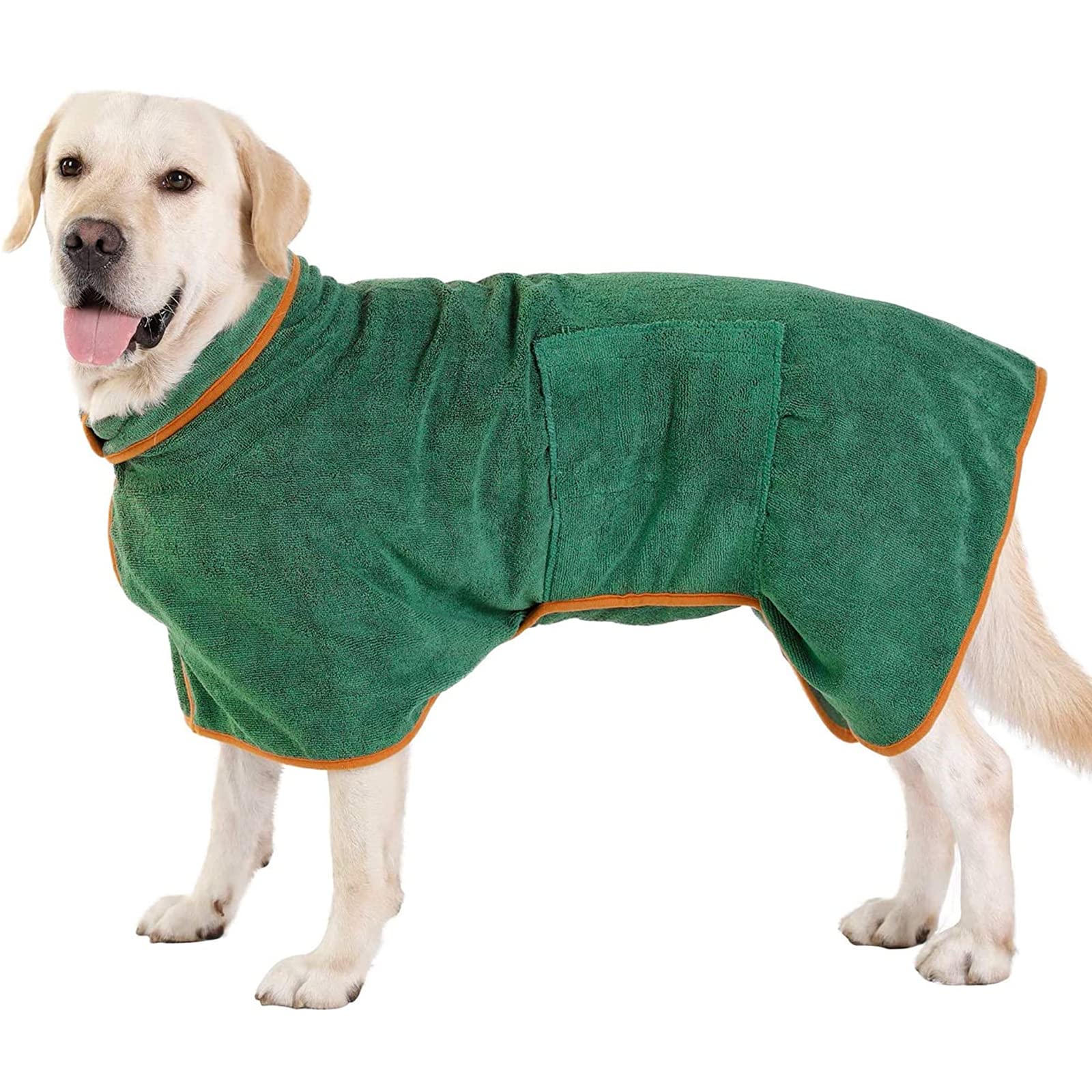 PETTOM Dog Drying Coat in Green